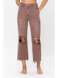 90's Baby high rise crop jean
