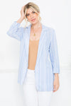 Straight Forward Linen Blazer