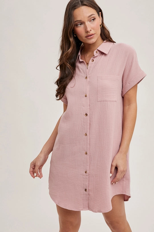Sail Away Button Down Dress
