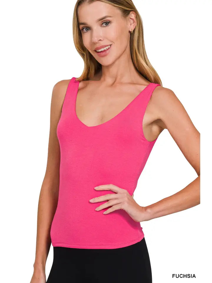 Pink Double Lined Tank