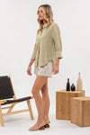 Quick Trip Button Down Blouse