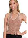 Washed Brown Tank/Bra
