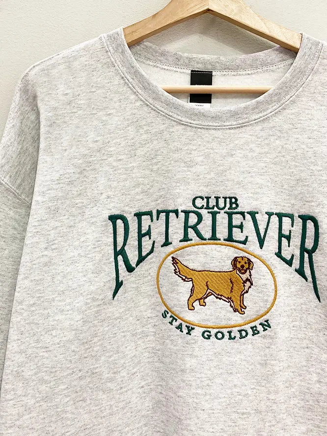 Embroidered Stay Golden Club Sweatshirt