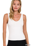 Double Lined V-Neck Tank Top